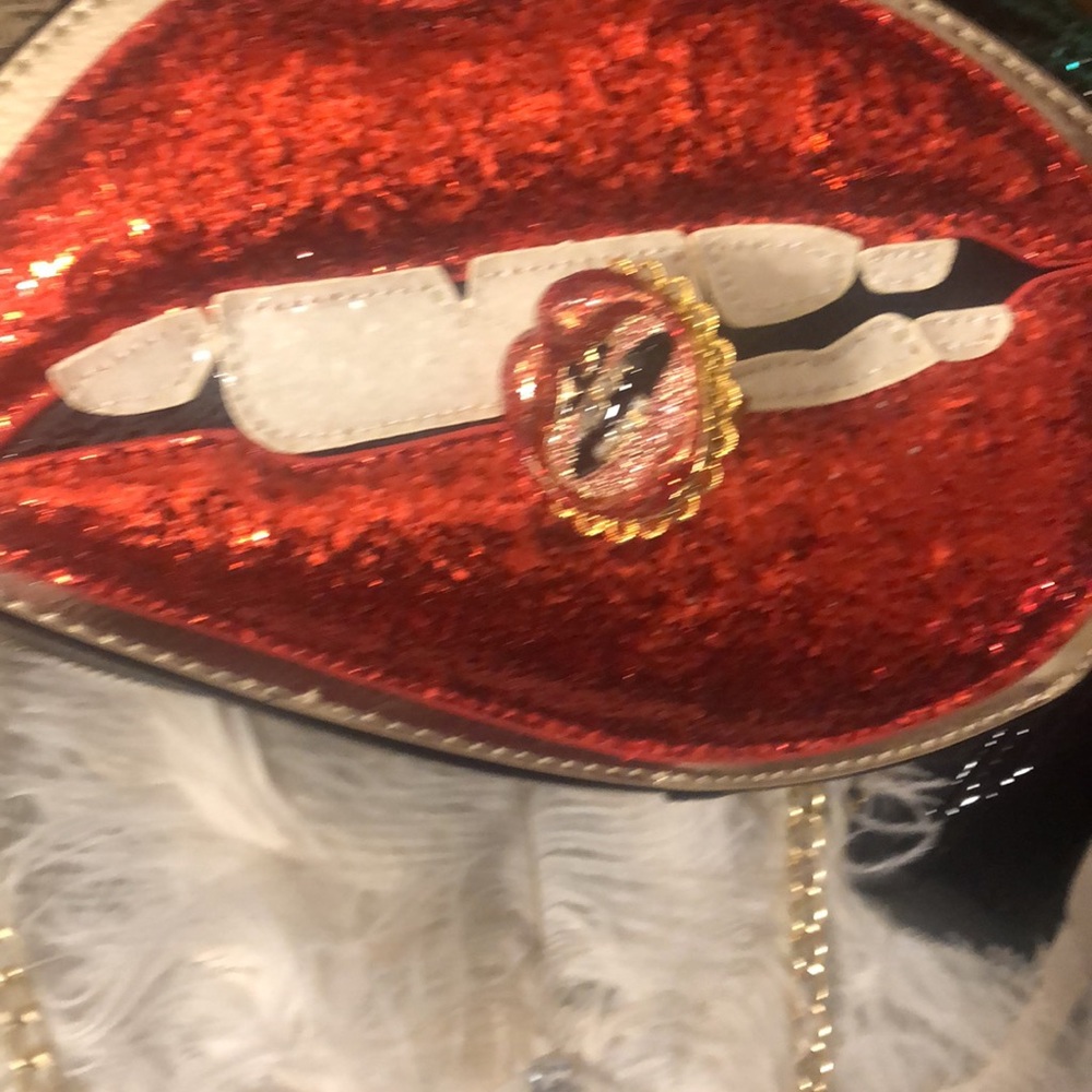 Designer Red Lips Adjustable Ring - image 5